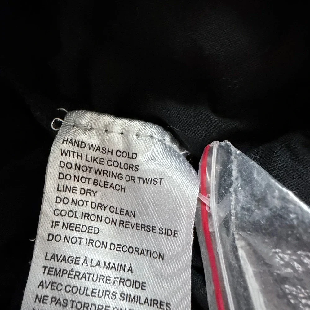 Free People Rare Feelings Dress XS Black Gauze Floral Tiered Smocked Ruffle Midi - Picture 7 of 9